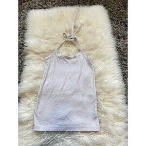 White halter top